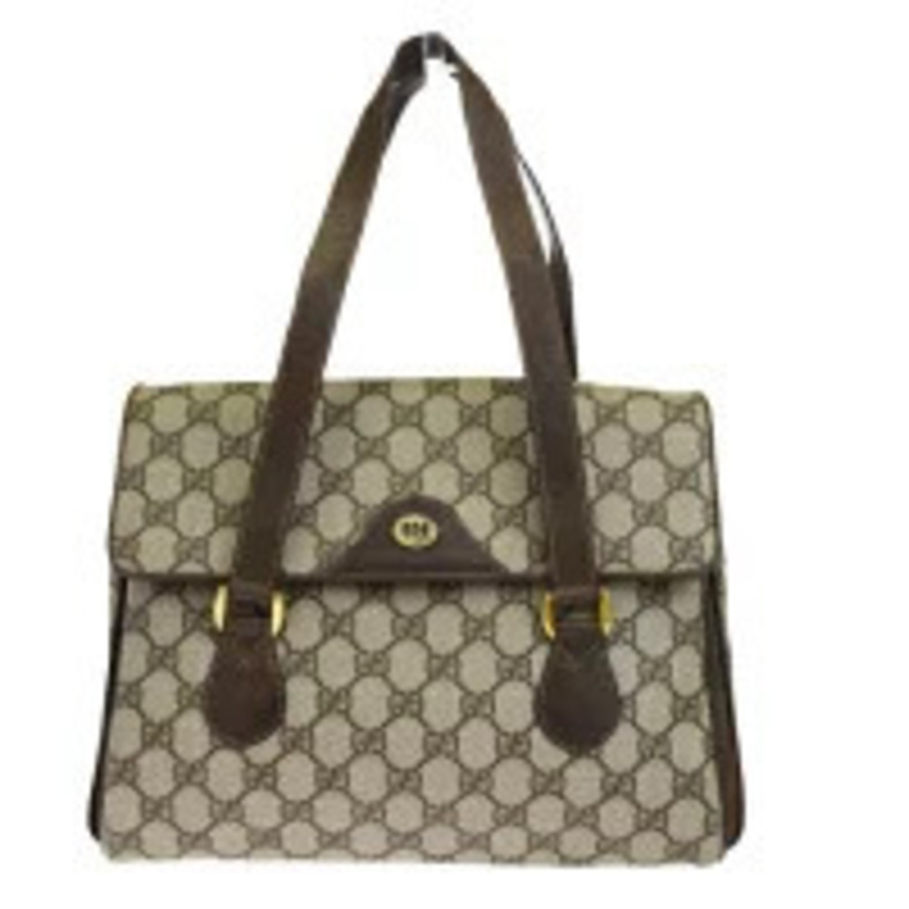 Gucci Handbag GG Interlocking Brown Leather